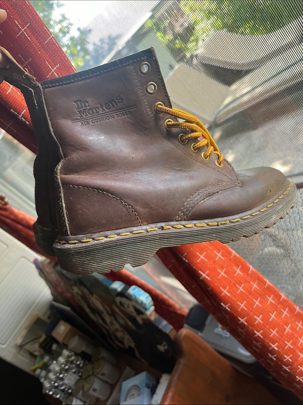 Dr. Martens Classic Brown Leather Lace-Up Boots
